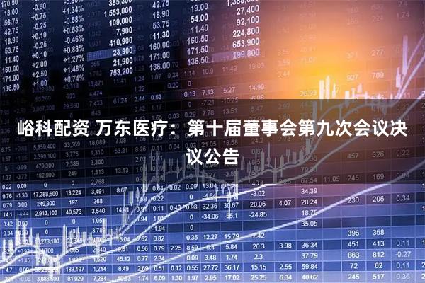 峪科配资 万东医疗：第十届董事会第九次会议决议公告