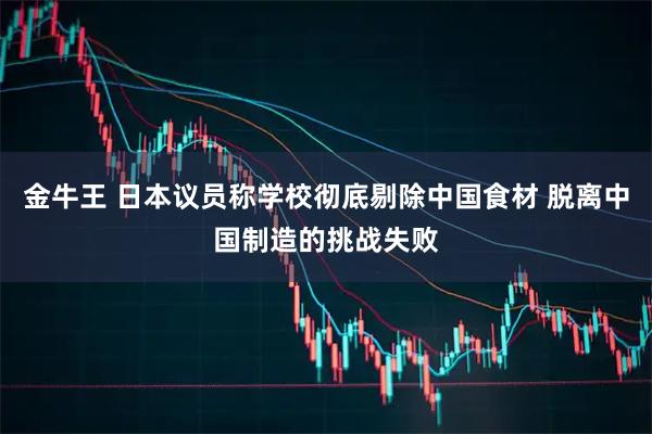 金牛王 日本议员称学校彻底剔除中国食材 脱离中国制造的挑战失败